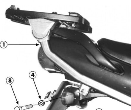 GIVI DRŽIAK MONORACK YAMAHA TDM 850 (96-01) 336F