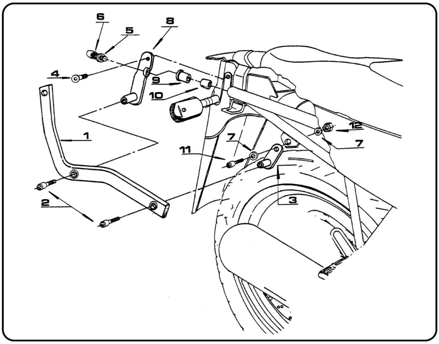 GIVI DRŽIAK MONORACK YAMAHA XJ 600 DIVERSION/N 325F