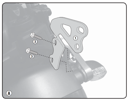 GIVI MONTÁŽNA SADA NA PLEXI YAMAHA XSR900 AL2128A
