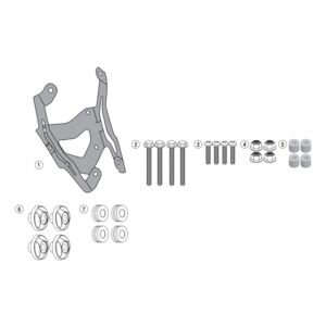 GIVI MONTÁŽNY KIT PLEXI YAMAHA MT 09 TRACER (15-17) D2122KIT