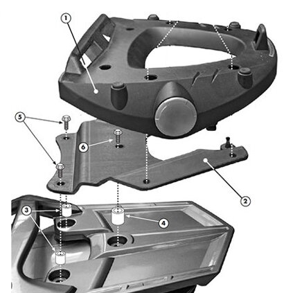 GIVI PLATŇA YAMAHA FJR 1300 (06-19) E228M
