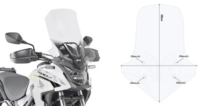 GIVI PLEXI HONDA CB 500 X (19-22) D1171ST