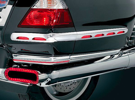 Chrómované lišty s LED osvetlením pre Honda GL 1800 / KY-3202