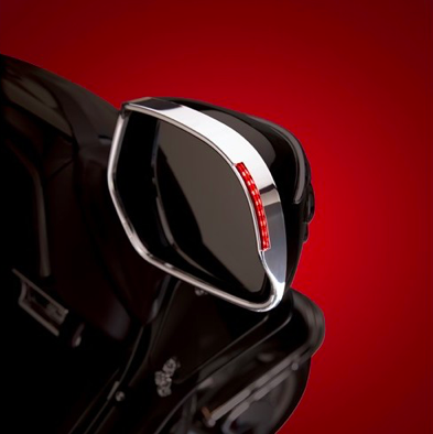 CHROMOVANÝ RÁM  ZRKADIEL S LED OSVETLENÍM HONDA GL1800