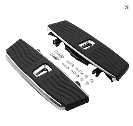 Nášlapy / Platne vodiča pre Harley-Davidson Touring, Softail, Trike 1986–2020 - chróm