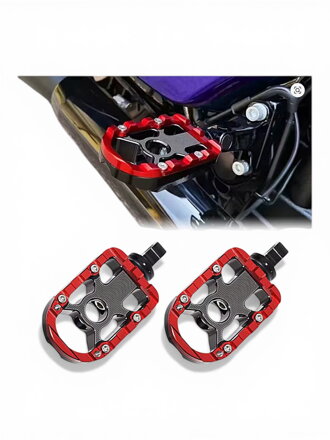 Zadné platne spolujazdca pre Harley-Davidson Touring 2009–2025 / Čierno-červené