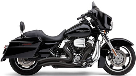 Kompletný výfukový systém - SPEEDSTER SHORT SWEPT BLACK - FLHR - Road King (15-16) / 6230B
