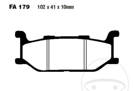 EBC - Standard predné brzdové platničky pre Yamaha XVS 650 Drag Star 1997-2007