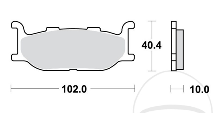 TRW - standard predné brzdové platničky pre Yamaha Drag Star XVS 650 1997-2007