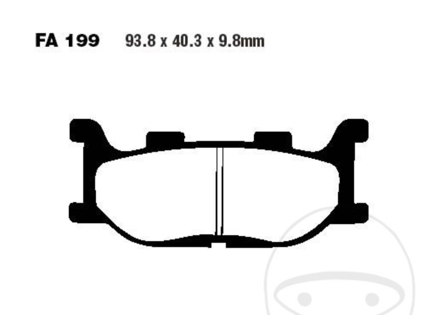 EBC - Standard predné brzdové platničky pre Yamaha Drag Star XVS 1100 1999-2007