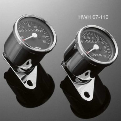 Tachometer MINI, mechanický max.220km / h, 60mm, chróm
