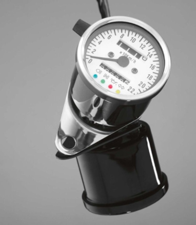 Tachometer s kontrolkami, mechanický max.220km / h, 60mm, chróm 