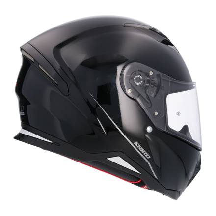 Shiro - Hunter Integrálna motocyklová helma - čierna lesklá