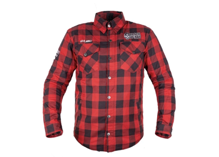 Black heart - Pánska kevlárová košeľa na motocykel - červená