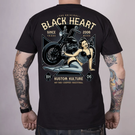 Pánske motorkárske tričko BLACK HEART AVA - veľkosť M