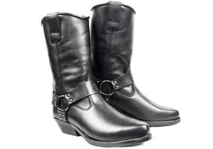 Classic 2 - Vysoké pánske kožené čižmy na chopper 