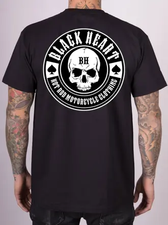 MOTORKÁRSKE Tričko BLACK HEART ICON 