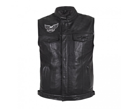 Kožená motorkárska vesta W-Tec Midvora
