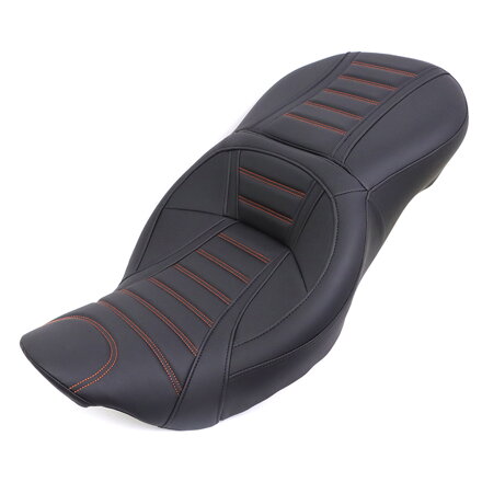 Jednodielne / Dvojmiestne kožené sedlo pre Harley Davidson Touring 2009-2025