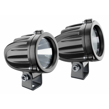 Interphone - Prídavné LED svetlá na motocykel, čierne s homologizáciou