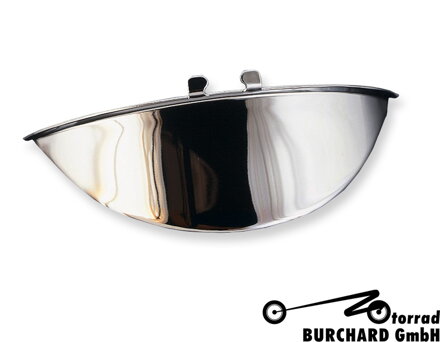 Highway Hawk Štítok pre hlavné svetlo motocykla, d = 140mm, chróm (1ks) 66-053