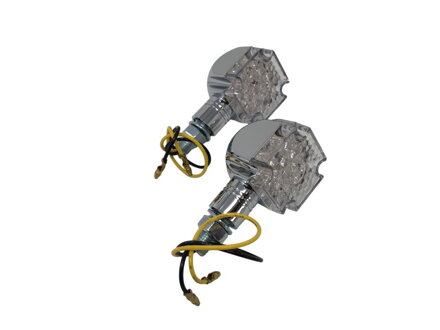 Smerovky LED GOTHIC krátka nôžka, "E", chróm