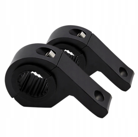 Držiaky svetiel a LED reflektorov čierne - pár