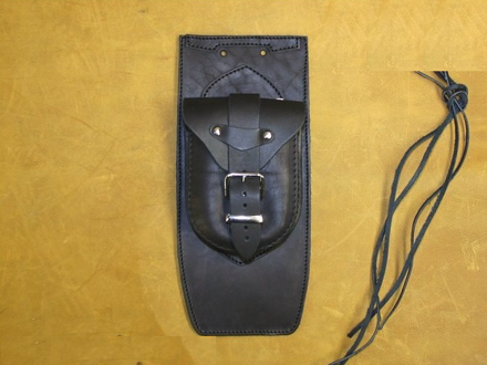 Koža na nádrž pre Harley Davidson Softail - čierna hladká