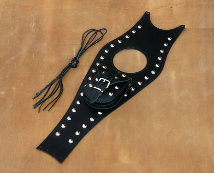 Koža na nádrž pre Junak M16 - čierna vybíjaná