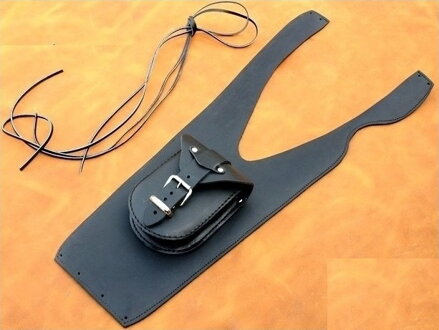 Koža na nádrž pre Kawasaki VN800 Vulcan - čierna hladká