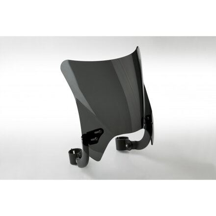 Mohawk - čierne plexisklo s čiernou montážnou sadou pre Yamaha Virago XV 535 / 750 / 1100 