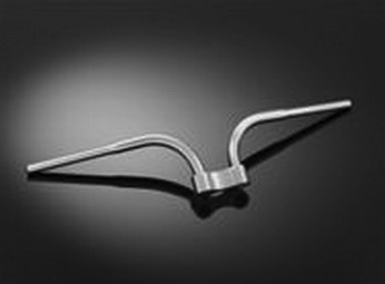 Oceľové riadidlá ROUND 32mm / 96 cm, chróm (55-581)