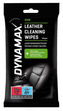Dynamax - VLHČENÉ UTIERKY NA KOŽU 24ks
