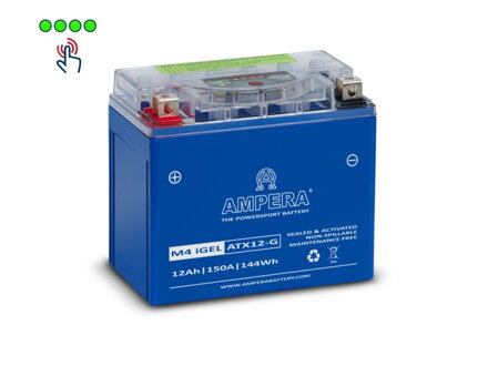 AMPERA - Motobatéria M4 ATX12-G 12V, 12Ah, 150A