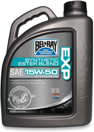 Motorový olej Bel-Ray EXP SYNTHETIC ESTER BLEND 4T 15W-50 4 l