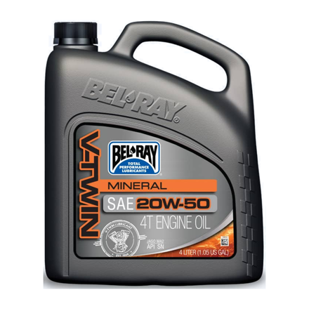 Motorový olej Bel-Ray V-TWIN MINERAL 20W-50 4 l