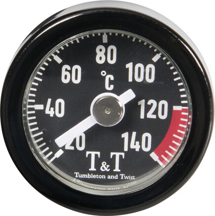 T&T -Teplomer motorového oleja pre vybrané motocykle Yamaha - čierny