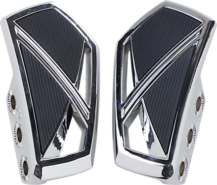 Kuryakyn - Phantom Chrómované platne vodiča / spolujazdca pre motocykle - pár (2ks)