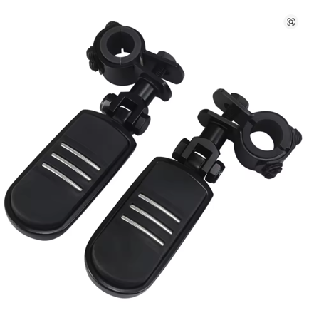 CLASSIC - Univerzálne predstupačky na padací rám s objímkou 25-35mm - čierne 