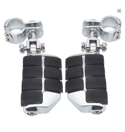 ISO - Univerzálne chrómované predstupačky na padací rám 25-35mm - pár