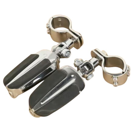 Classic - Univerzálne chrómované predstupačky na padací rám 25-35mm - pár