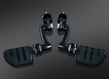 Čierne stupačky na padací rám Kuryakyn Trident pre motocykle - pár (2ks)