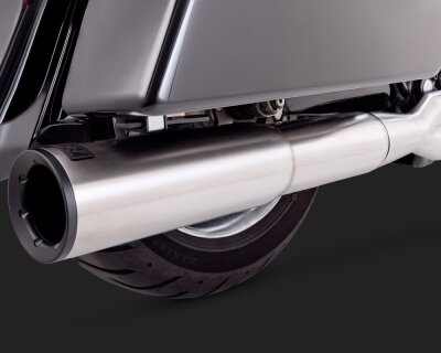 Leštený Vance & Hines Výfuk STAINLESS HI-OUTPUT 2-DO-1 pre Harley Davidson
