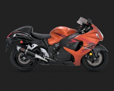 Chrómovaný Vance & Hines výfuk SK ONE DUAL BLACK pre Suzuki