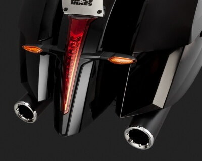 Čierny Vance & Hines výfuk HI-OUTPUT SLIP-ONS BLACK pre Victory: