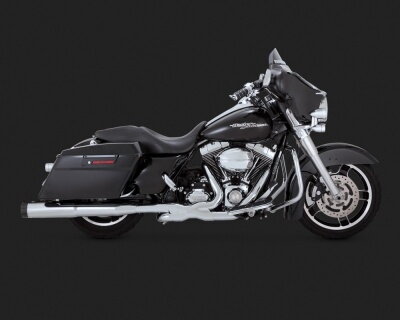 Chromovaný Vance & Hines výfuk HI-OUTPUT CARBON SLIP-ONS pro Harley Davidson
