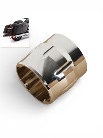 Chrómované kovové koncovky výfukov – HarleyDavidson Screamin’ Eagle 4"