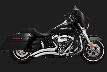 Chrómový výfukový systém Big Radius 2-INTO-2 pre Harley-Davidson Touring 2017 -