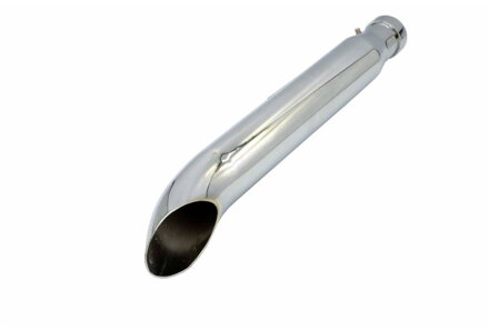 R-Tech Chrómovaná univerzálna koncovka výfuku pre motocykle