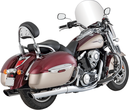 Vance Hines - Slip on chrómované koncovky výfuku pre Kawasaki Vulcan VN1700 Classic / Voyager / Nomad
